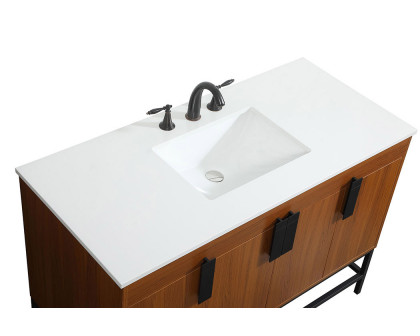 Elegant Bathroom Vanity - Teak (VF48848MTK)