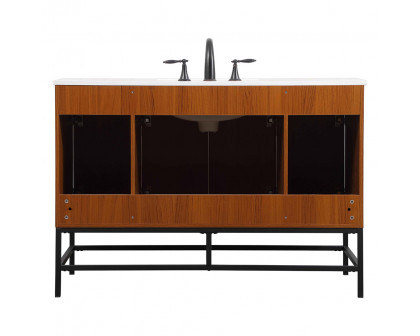 Elegant Bathroom Vanity - Teak (VF48848MTK)