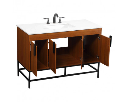 Elegant Bathroom Vanity - Teak (VF48848MTK)