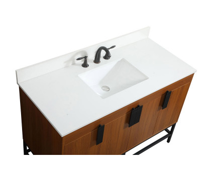 Elegant Bathroom Vanity - Teak (VF48848MTK-BS)