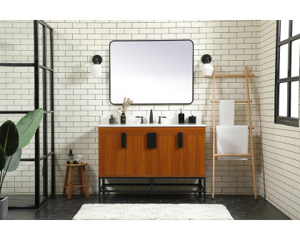 Elegant Bathroom Vanity - Teak (VF48848MTK-BS)