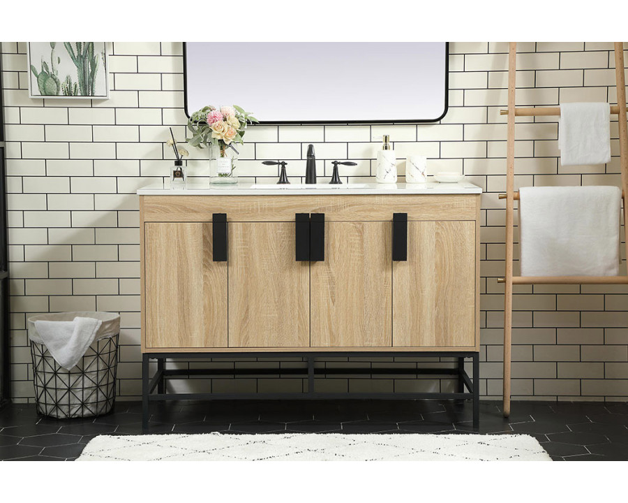 Elegant Bathroom Vanity - Mango Wood (VF48848MW)