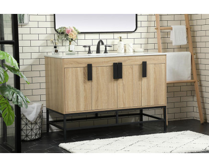 Elegant Bathroom Vanity - Mango Wood (VF48848MW)