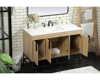 Elegant Bathroom Vanity - Mango Wood (VF48848MW)