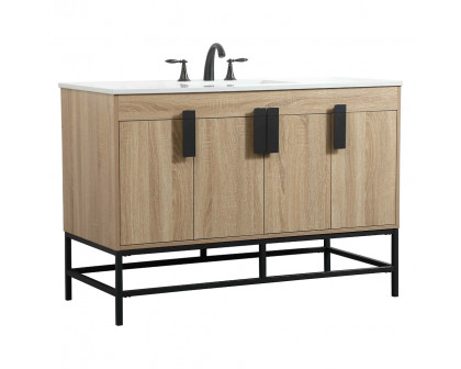 Elegant Bathroom Vanity - Mango Wood (VF48848MW)