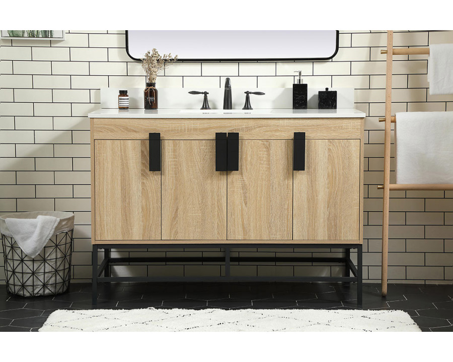 Elegant Bathroom Vanity - Mango Wood (VF48848MW-BS)