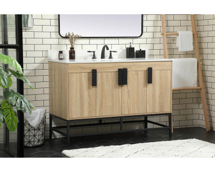 Elegant Bathroom Vanity - Mango Wood (VF48848MW-BS)