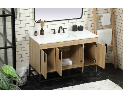 Elegant Bathroom Vanity - Mango Wood (VF48848MW-BS)