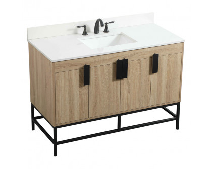 Elegant Bathroom Vanity - Mango Wood (VF48848MW-BS)