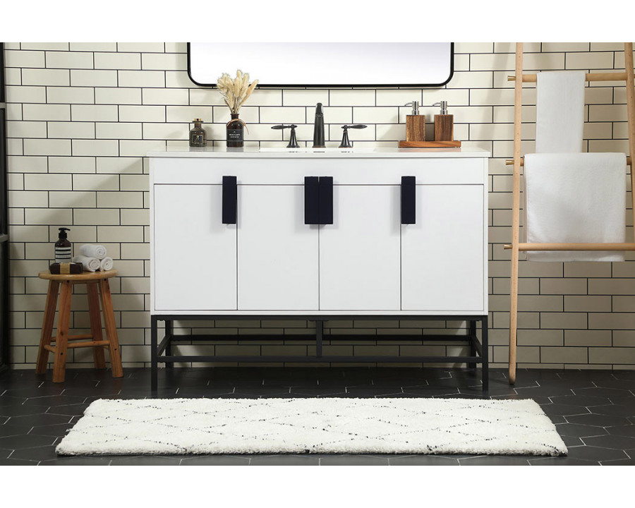 Elegant Bathroom Vanity - White (VF48848MWH)