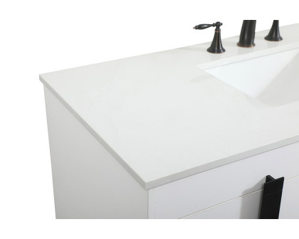 Elegant Bathroom Vanity - White (VF48848MWH)