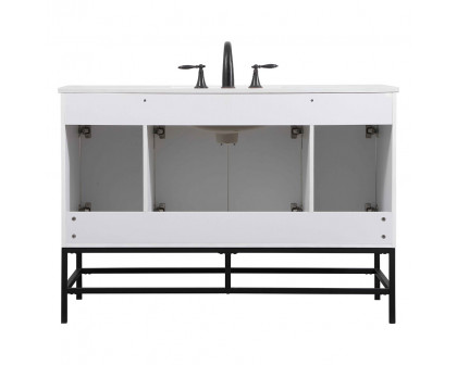 Elegant Bathroom Vanity - White (VF48848MWH)