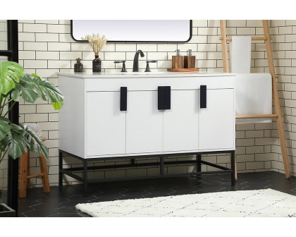 Elegant Bathroom Vanity - White (VF48848MWH)