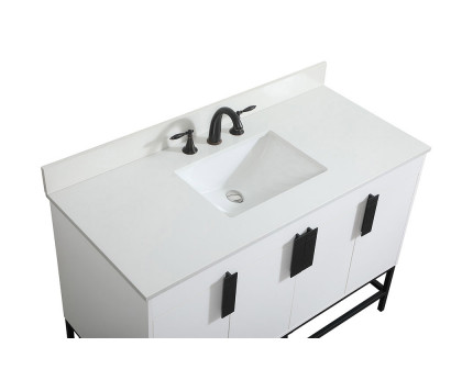 Elegant Bathroom Vanity - White (VF48848MWH-BS)