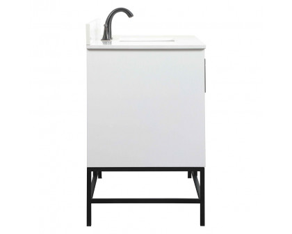 Elegant Bathroom Vanity - White (VF48848MWH-BS)