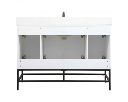 Elegant Bathroom Vanity - White (VF48848MWH-BS)