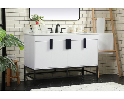 Elegant Bathroom Vanity - White (VF48848MWH-BS)