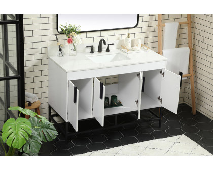 Elegant Bathroom Vanity - White (VF48848MWH-BS)