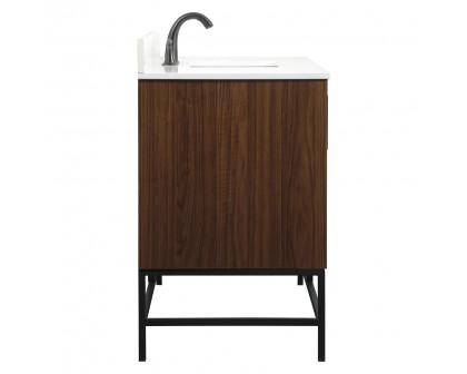 Elegant Bathroom Vanity - Walnut (VF48848MWT-BS)