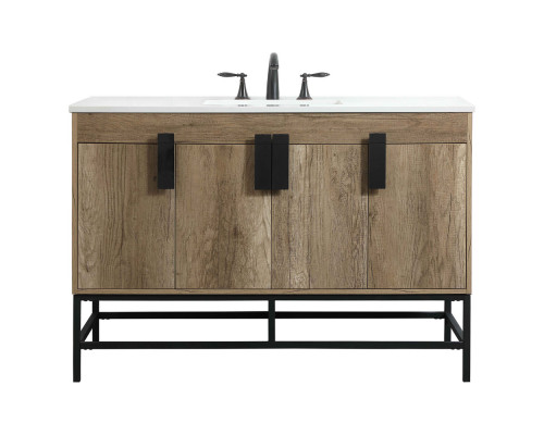 Elegant Bathroom Vanity - Natural Oak (VF48848NT)