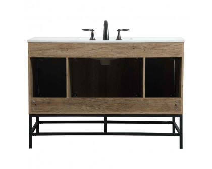 Elegant Bathroom Vanity - Natural Oak (VF48848NT)