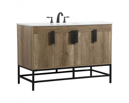 Elegant Bathroom Vanity - Natural Oak (VF48848NT)