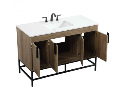 Elegant Bathroom Vanity - Natural Oak (VF48848NT)