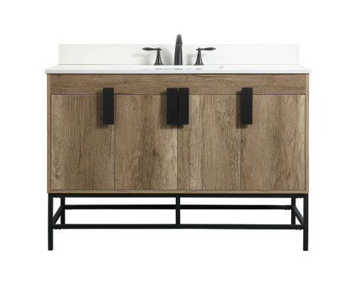 Elegant Bathroom Vanity - Natural Oak (VF48848NT-BS)