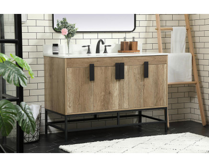 Elegant Bathroom Vanity - Natural Oak (VF48848NT-BS)