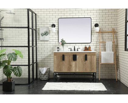 Elegant Bathroom Vanity - Natural Oak (VF48848NT-BS)