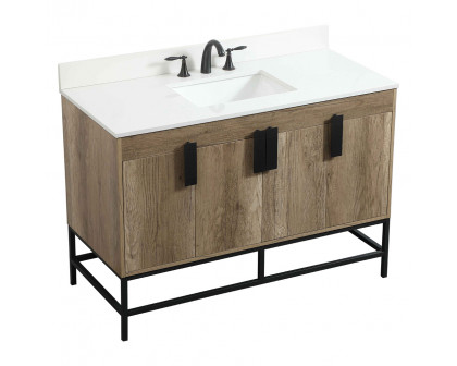 Elegant Bathroom Vanity - Natural Oak (VF48848NT-BS)