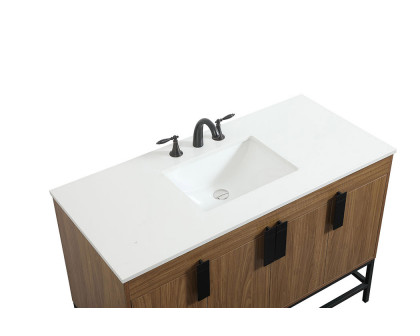 Elegant Bathroom Vanity - Walnut Brown (VF48848WB)