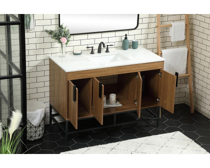 Elegant Bathroom Vanity - Walnut Brown (VF48848WB)