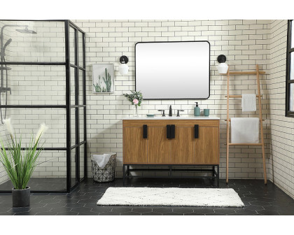 Elegant Bathroom Vanity - Walnut Brown (VF48848WB)