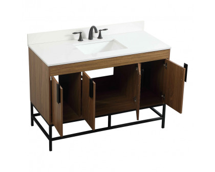 Elegant Bathroom Vanity - Walnut Brown (VF48848WB-BS)