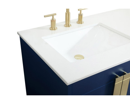 Elegant Bathroom Vanity - Blue (VF48860DMBL)