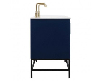 Elegant Bathroom Vanity - Blue (VF48860DMBL)