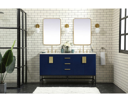 Elegant Bathroom Vanity - Blue (VF48860DMBL)