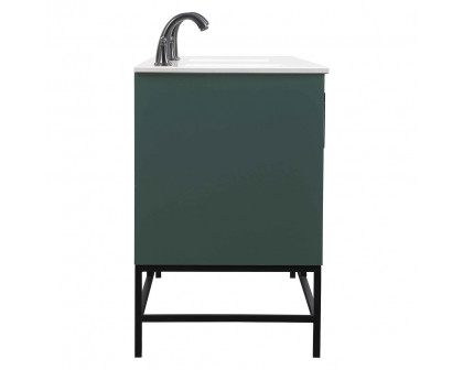 Elegant Bathroom Vanity - Green (VF48860DMGN)