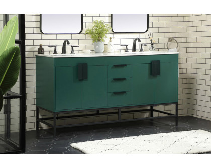 Elegant Bathroom Vanity - Green (VF48860DMGN)