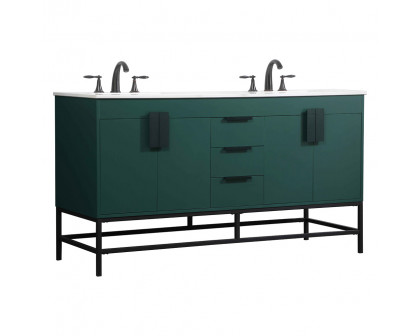 Elegant Bathroom Vanity - Green (VF48860DMGN)