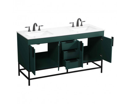 Elegant Bathroom Vanity - Green (VF48860DMGN)