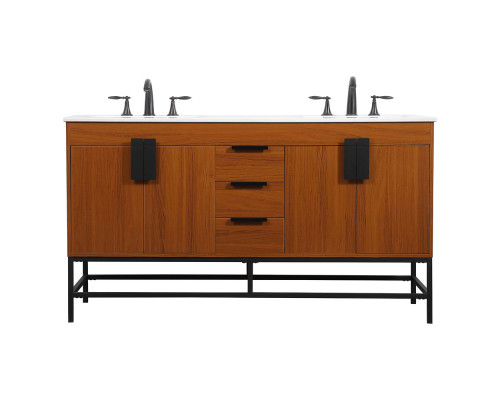 Elegant Bathroom Vanity - Teak (VF48860DMTK)