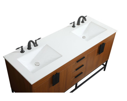 Elegant Bathroom Vanity - Teak (VF48860DMTK)