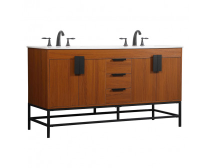 Elegant Bathroom Vanity - Teak (VF48860DMTK)