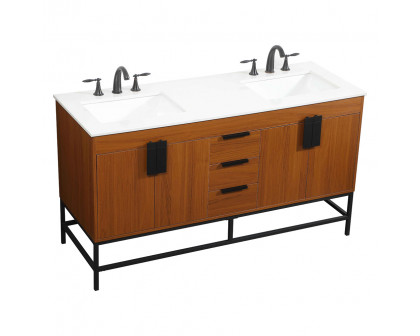 Elegant Bathroom Vanity - Teak (VF48860DMTK)