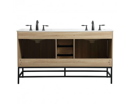 Elegant Bathroom Vanity - Mango Wood (VF48860DMW)