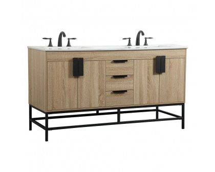 Elegant Bathroom Vanity - Mango Wood (VF48860DMW)