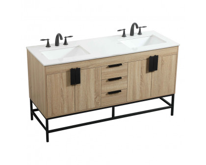 Elegant Bathroom Vanity - Mango Wood (VF48860DMW)