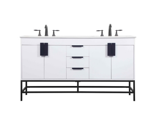 Elegant Bathroom Vanity - White (VF48860DMWH)